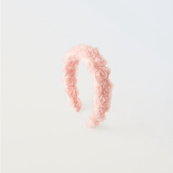 Zara pink BALLERINA COSTUME FLORAL HEADBAND - Picture 3 of 4
